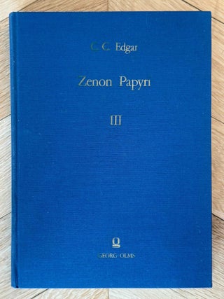 Zenon papyri. Catalogue G&eacute;n&eacute;ral du Mus&eacute;e du Caire and Publications de la Soci&eacute;t&eacute; Fouad Ier de Papyrologie. Volumes I to V (complete set).[newline]M14502-21.jpeg