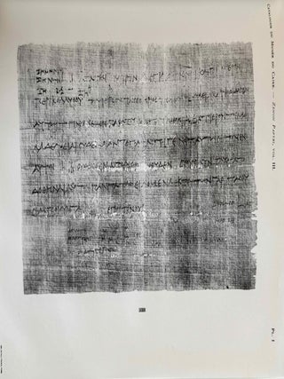 Zenon papyri. Catalogue G&eacute;n&eacute;ral du Mus&eacute;e du Caire and Publications de la Soci&eacute;t&eacute; Fouad Ier de Papyrologie. Volumes I to V (complete set).[newline]M14502-27.jpeg
