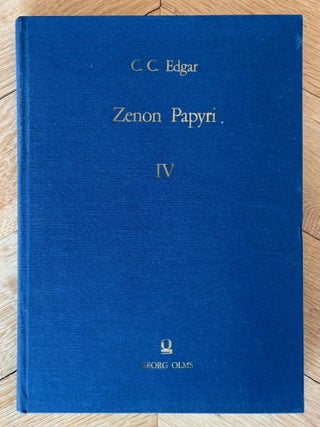 Zenon papyri. Catalogue G&eacute;n&eacute;ral du Mus&eacute;e du Caire and Publications de la Soci&eacute;t&eacute; Fouad Ier de Papyrologie. Volumes I to V (complete set).[newline]M14502-29.jpeg