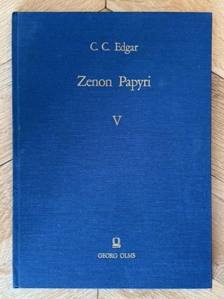 Zenon papyri. Catalogue G&eacute;n&eacute;ral du Mus&eacute;e du Caire and Publications de la Soci&eacute;t&eacute; Fouad Ier de Papyrologie. Volumes I to V (complete set).[newline]M14502-36.jpeg