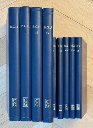 Item #M14510 Ägyptische Urkunden aus den königlichen Museen zu Berlin. Griechische Urkunden....