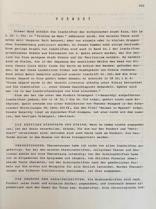 Die Inschriften von Kios