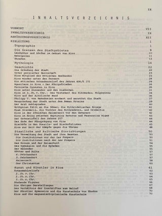 Die Inschriften von Kios