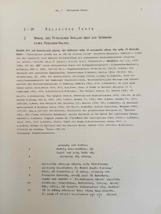 Die Inschriften von Tralleis und Nysa. Vol. I: Die Inschriften von Tralleis.