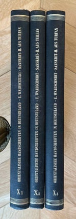 Item #M14519 Sanskrithandschriften aus den Turfanfunden. Vol. 1. Vol. 2: Faksimile-Wiedergaben...