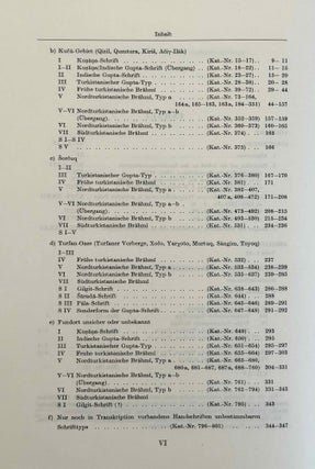 Sanskrithandschriften aus den Turfanfunden. Vol. 1. Vol. 2: Faksimile-Wiedergaben einer Auswahl von Vinaya- und Sutrahandschriften nebst einer Bearbeitung davon noch nicht publizierter Stücke. Vol. 3: Katalognummern 802-1014.