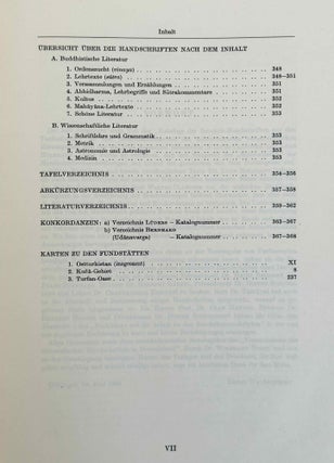 Sanskrithandschriften aus den Turfanfunden. Vol. 1. Vol. 2: Faksimile-Wiedergaben einer Auswahl von Vinaya- und Sutrahandschriften nebst einer Bearbeitung davon noch nicht publizierter Stücke. Vol. 3: Katalognummern 802-1014.