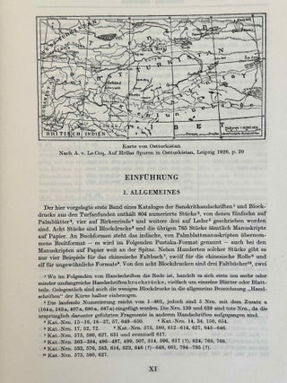 Sanskrithandschriften aus den Turfanfunden. Vol. 1. Vol. 2: Faksimile-Wiedergaben einer Auswahl von Vinaya- und Sutrahandschriften nebst einer Bearbeitung davon noch nicht publizierter St&uuml;cke. Vol. 3: Katalognummern 802-1014.
