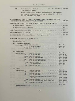 Sanskrithandschriften aus den Turfanfunden. Vol. 1. Vol. 2: Faksimile-Wiedergaben einer Auswahl von Vinaya- und Sutrahandschriften nebst einer Bearbeitung davon noch nicht publizierter St&uuml;cke. Vol. 3: Katalognummern 802-1014.