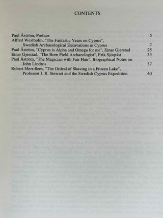 The fantastic years on Cyprus. The Swedish Cyprus expedition and its members.[newline]M14532-02.jpeg