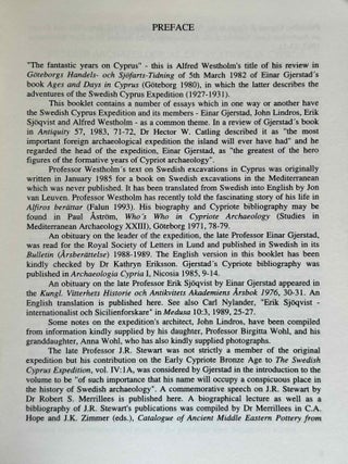 The fantastic years on Cyprus. The Swedish Cyprus expedition and its members.[newline]M14532-03.jpeg