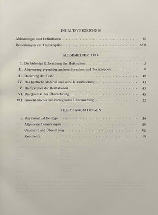 Die hattisch-hethitischen Bilinguen