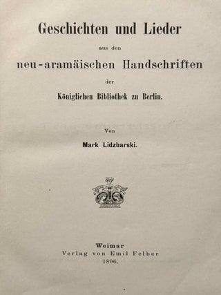 Geschichten und Lieder aus den neu-aram&auml;ischen Handschriften der k&ouml;niglichen Bibliothek zu Berlin[newline]M14552-02.jpeg