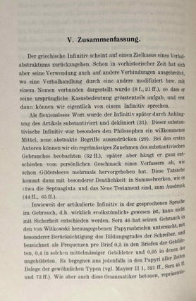 Studien zur Geschichte des Infinitivs im Griechischen