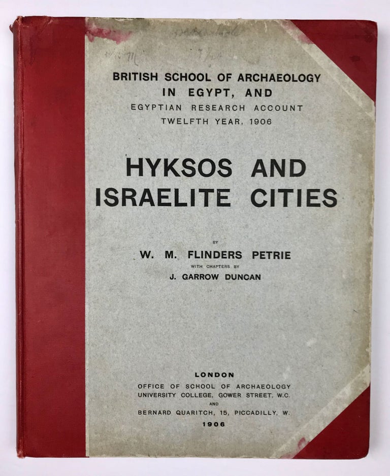 Item #M1459b Hyksos and Israelite cities. PETRIE William M. Flinders.[newline]M1459b-00.jpeg