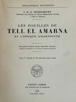 Les fouilles de Tell el-Amarna