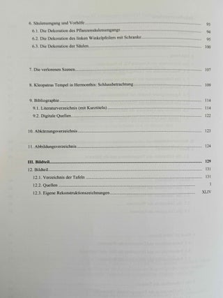 Kleopatras vergessener Tempel. Das Geburtshaus von Kleopatra VII. in Hermonthis. Eine Rekonstruktion der Dekoration.