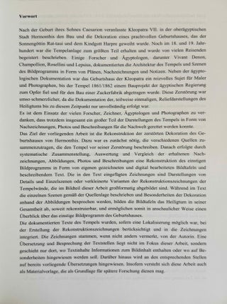 Kleopatras vergessener Tempel. Das Geburtshaus von Kleopatra VII. in Hermonthis. Eine Rekonstruktion der Dekoration.