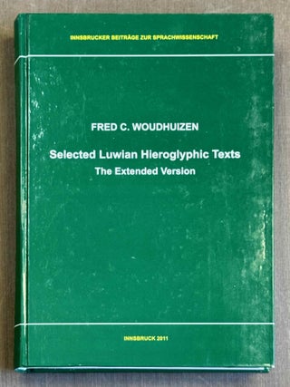 Item #M14624 Selected Luwian hieroglyphic texts. The extended version. WOUDHUIZEN Fred[newline]M14624-00.jpeg