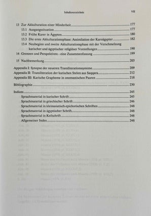 Studien zu Sprache und Geschichte der Karer in Ägypten