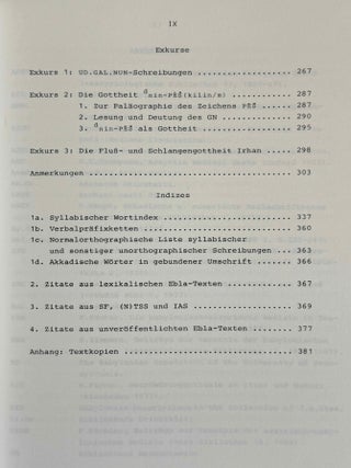 Die Beschw&ouml;rungen aus Fara und Ebla. Untersuchungen zur &auml;ltesten keilschriftlichen Beschw&ouml;rungsliteratur.