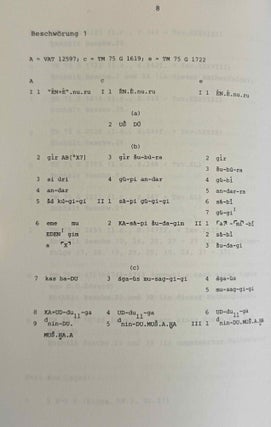 Die Beschwörungen aus Fara und Ebla. Untersuchungen zur ältesten keilschriftlichen Beschwörungsliteratur.