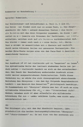 Die Beschwörungen aus Fara und Ebla. Untersuchungen zur ältesten keilschriftlichen Beschwörungsliteratur.