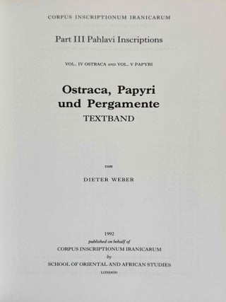 Ostraca, Papyri und Pergamente. Textband.[newline]M14639-03.jpeg