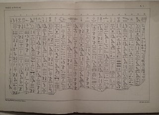 Inscriptions hiéroglyphiques copiées en Egypte pendant la Mission scientifique de M. le vicomte Emmanuel de Rougé, vol. 1, 2, 3 & 4 (complete set)