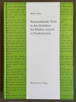 Item #M14643 Neuaram&auml;ische Texte in den Dialekten der Khabur-Assyrer in Nordostsyrien. TALAY Shabo[newline]M14643-00.jpeg