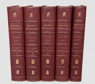 Item #M1468 Oeuvres diverses. Tome I, II, IV, V, VI (vol. III is missing). ROUGÉ Emmanuel, de