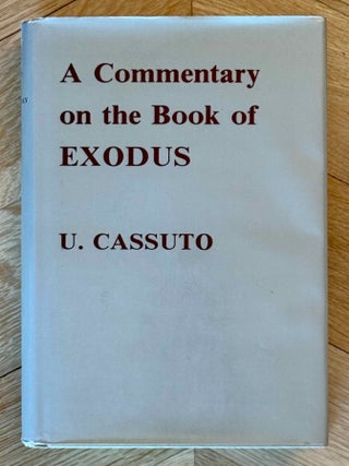 Item #M14682 A commentary on the book of Exodus. CASSUTO Umberto[newline]M14682-00.jpeg