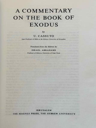 A commentary on the book of Exodus[newline]M14682-01.jpeg