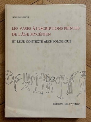 Item #M14692 Les vases &agrave; inscriptions peintes de l'&acirc;ge myc&eacute;nien et leur contexte...[newline]M14692-00.jpeg