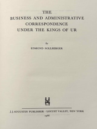 The business and administrative correspondence under the kings of Ur (Texts from Cuneiform Sources, vol. 1)[newline]M14695-01.jpeg