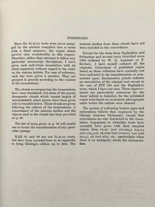 Sa.zi.ga. Ancient Mesopotamian potency incantations. (Texts from cuneiform sources, Vol. 2)[newline]M14696-03.jpeg