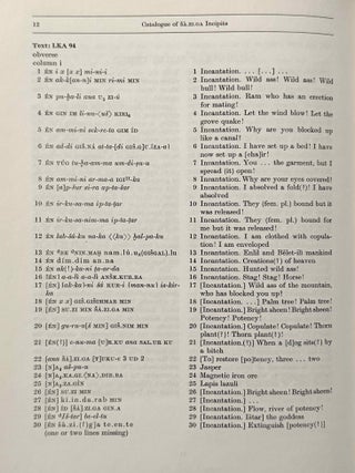 Sa.zi.ga. Ancient Mesopotamian potency incantations. (Texts from cuneiform sources, Vol. 2)[newline]M14696-06.jpeg