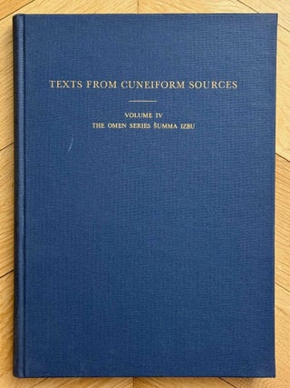 Item #M14697 The omen series Summa izbu (Texts from Cuneiform Sources, Vol. 4). LEICHTY Erle[newline]M14697-00.jpeg