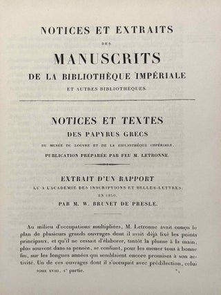 Notices et textes des papyrus grecs (p. par.) du Mus&eacute;e du Louvre et de la Biblioth&egrave;que Imp&eacute;riale[newline]M14698-03.jpeg