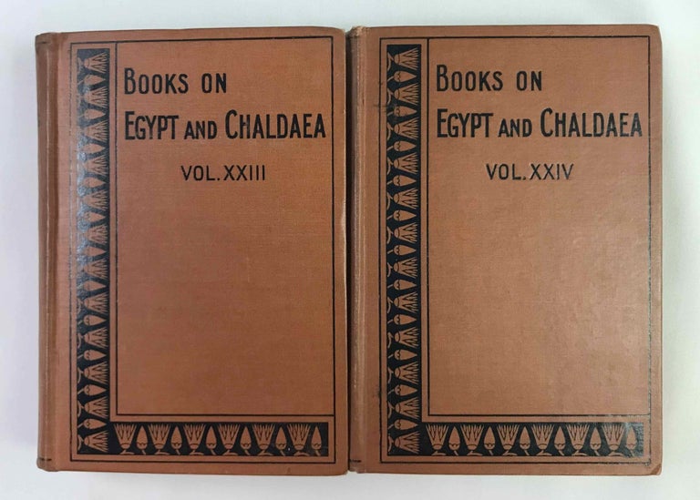 Item #M1469a The book of the kings of Egypt. Or, The Ka, Nebti, Horus, Suten Bat, and Ra names of the pharaohs with transliterations from Menes, the first dynastic king of Egypt, to the emperor Decius, with chapters on the royal names, chronology, etc. 2 volumes (complete set). BUDGE Ernest Alfred Wallis.[newline]M1469a-00.jpeg