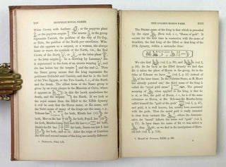 The book of the kings of Egypt. Or, The Ka, Nebti, Horus, Suten Bat, and Ra names of the pharaohs with transliterations from Menes, the first dynastic king of Egypt, to the emperor Decius, with chapters on the royal names, chronology, etc. 2 volumes (complete set)
