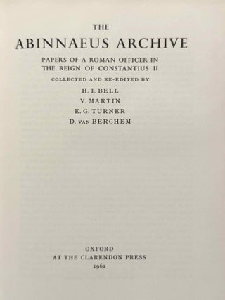 The Abinnaeus archive. Papers of a Roman officer in the reign of Constantius II.[newline]M14701-02.jpeg