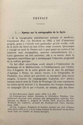 Topographie historique de la Syrie antique et médiévale