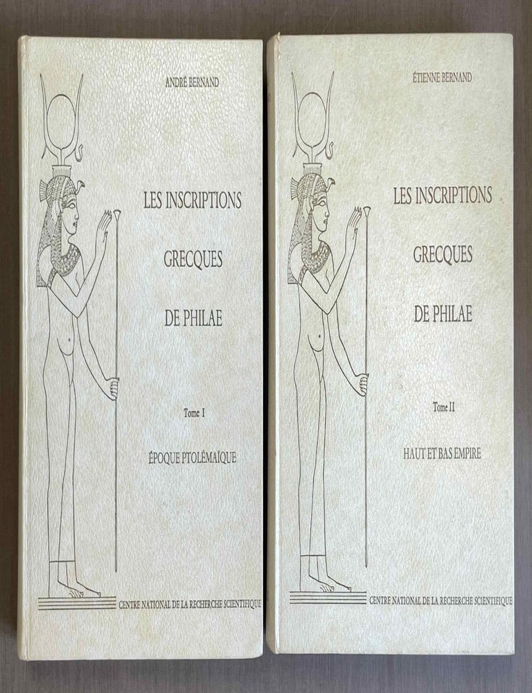 Item #M1470a Inscriptions grecques de Philae. 2 volumes (complete set). BERNAND Etienne.[newline]M1470a-00.jpeg