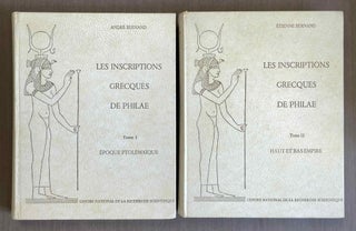 Item #M1470a Inscriptions grecques de Philae. 2 volumes (complete set). BERNAND Etienne[newline]M1470a-00.jpeg
