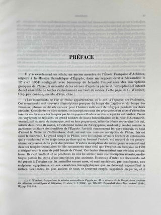 Inscriptions grecques de Philae. 2 volumes (complete set)[newline]M1470a-08.jpeg