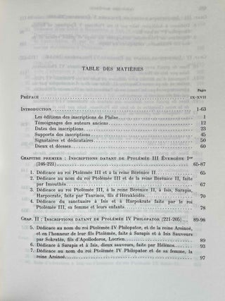 Inscriptions grecques de Philae. 2 volumes (complete set)[newline]M1470a-14.jpeg