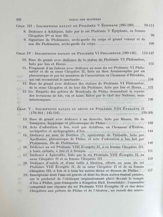 Inscriptions grecques de Philae. 2 volumes (complete set)[newline]M1470a-15.jpeg