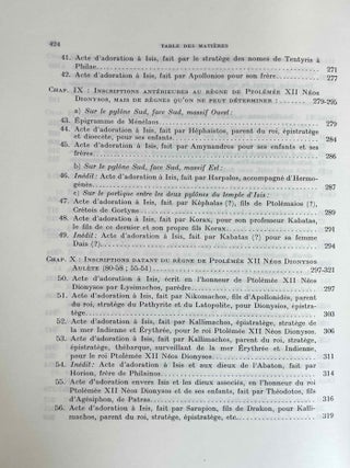 Inscriptions grecques de Philae. 2 volumes (complete set)[newline]M1470a-17.jpeg
