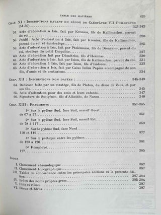 Inscriptions grecques de Philae. 2 volumes (complete set)[newline]M1470a-18.jpeg